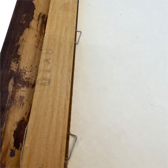 Boy And Dog Cross Stitch Vtg Handmade Multicolor Decorative Art 14"x12" - Picture 8 of 12